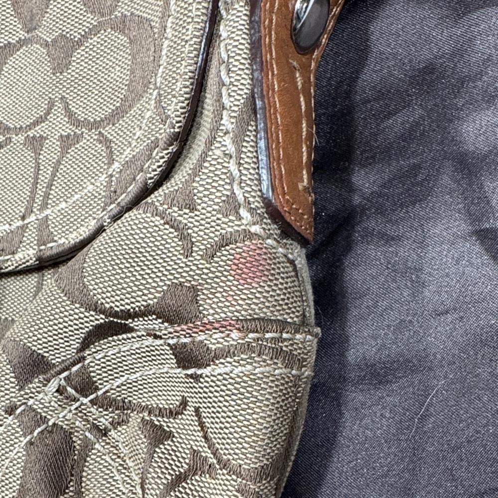 Coach Signature Brown and Tan Bag - Picture 5 of 5